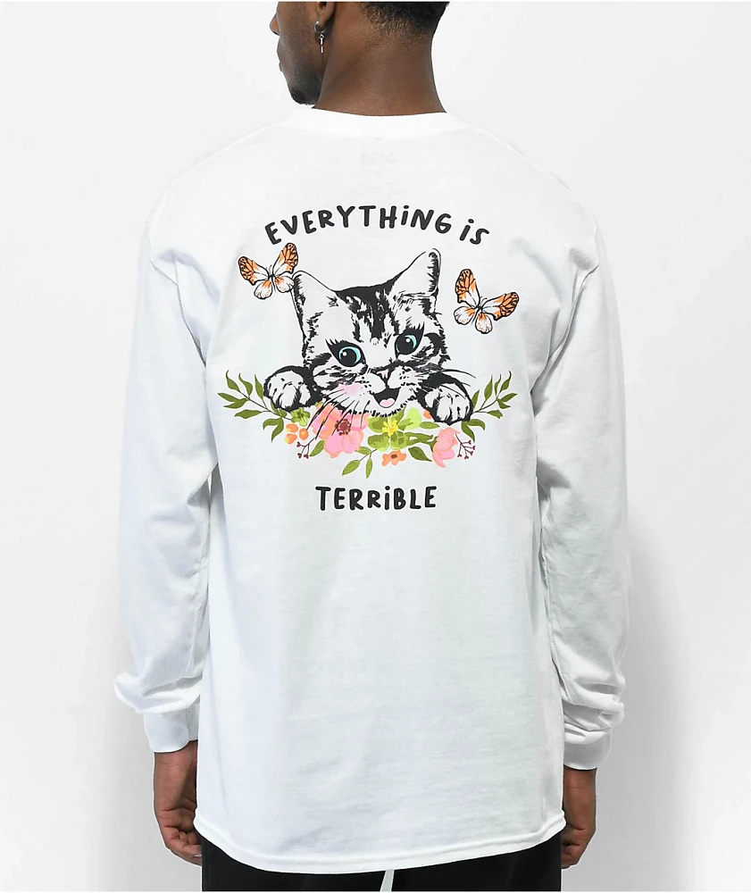 A.LAB Purrrfect White Long Sleeve T-Shirt