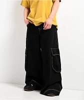 A.LAB Rave Cargo Giga Black Denim Jeans