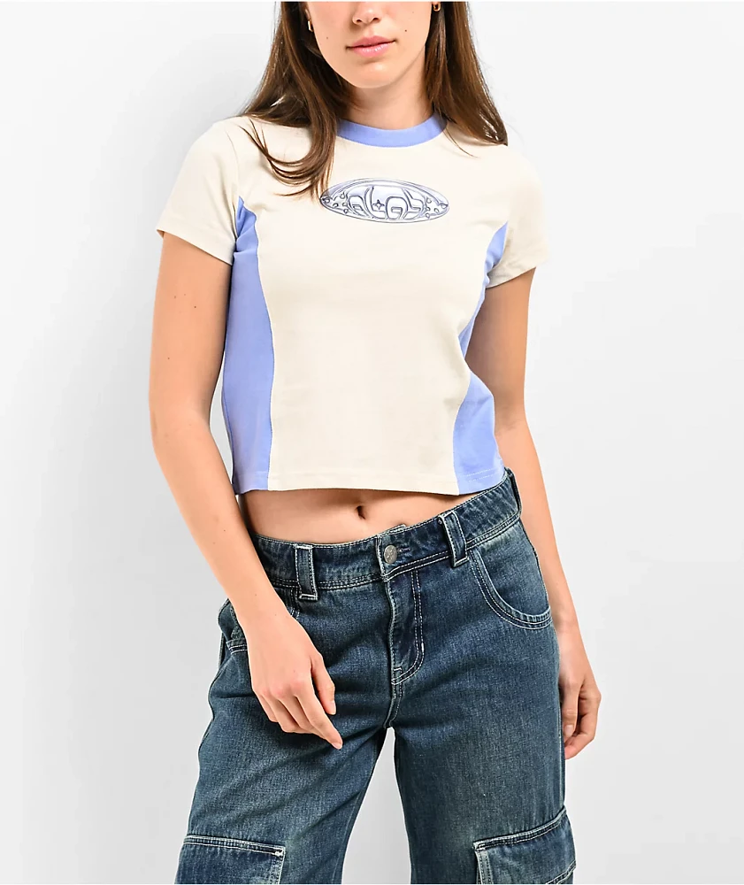 A.LAB Rocket Birch & Jacaranda Crop T-Shirt