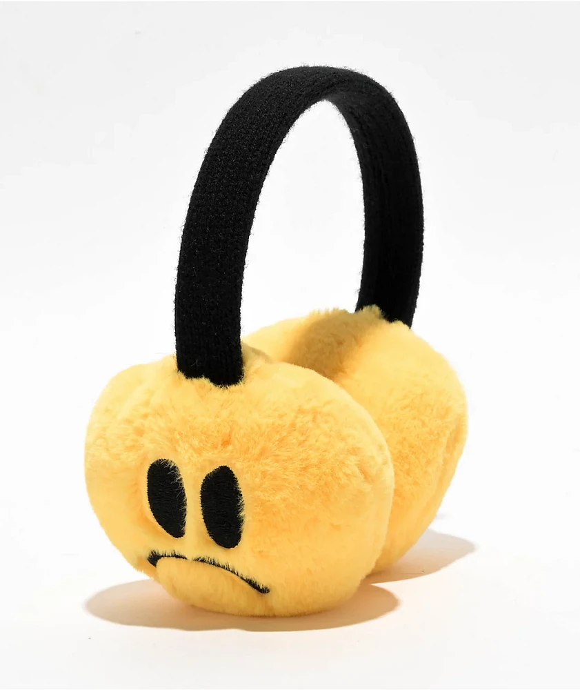 A.LAB Sad Face Yellow Ear Muffs