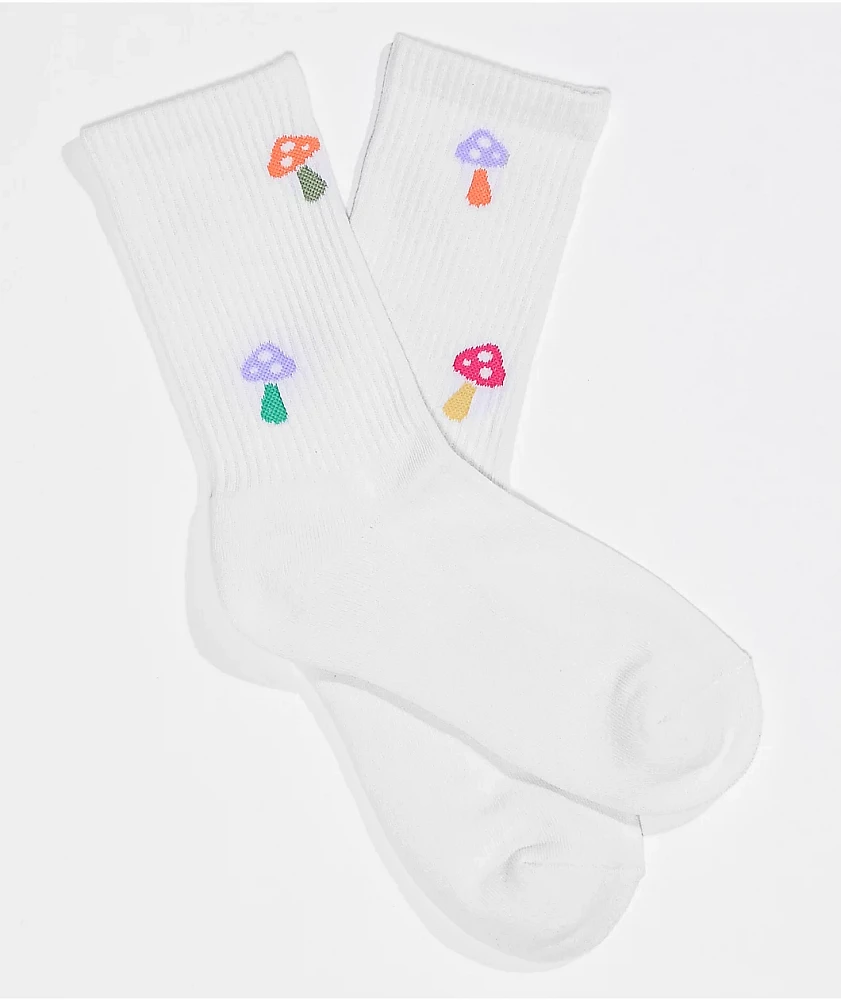 A.LAB Shroom White Crew Socks