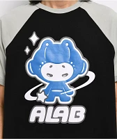 A.LAB Space Bud Black & Grey Raglan T-Shirt