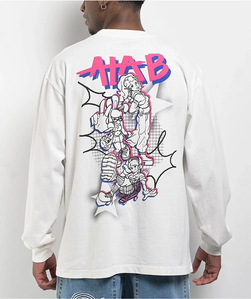 A.LAB Squad Exe White Long Sleeve T-Shirt