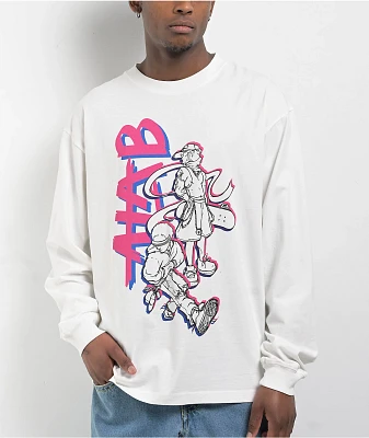 A.LAB Squad Exe White Long Sleeve T-Shirt