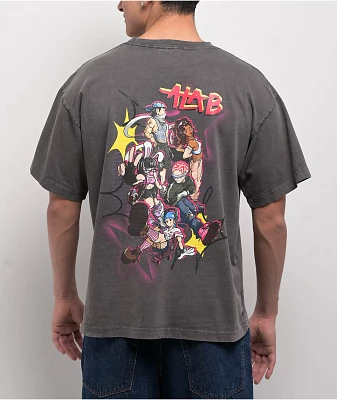 A.LAB Squad Washed Black T-Shirt