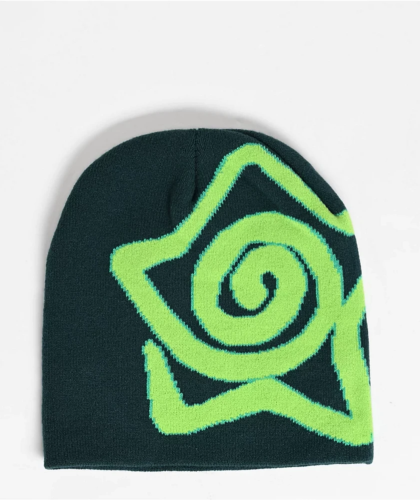 A.LAB Star Gable Green Skully Beanie