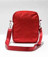 A.LAB Starr Red Velour Crossbody Bag