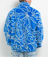 A.LAB Swirl Blue Tech Fleece Jacket