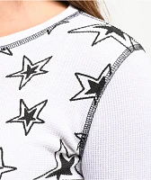 A.LAB Thea Star White Thermal Long Sleeve T-Shirt