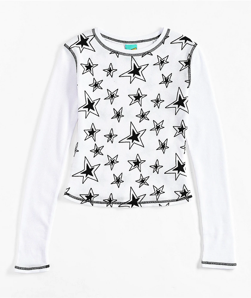 A.LAB Thea Star White Thermal Long Sleeve T-Shirt