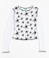 A.LAB Thea Star White Thermal Long Sleeve T-Shirt