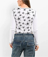 A.LAB Thea Star White Thermal Long Sleeve T-Shirt