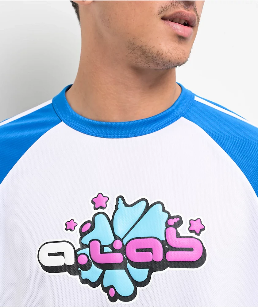 A.LAB Toad Blue & White Raglan Soccer Jersey