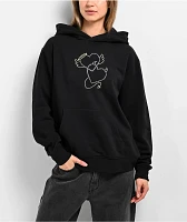 A.LAB Tomo Rhinestone Black hoodie