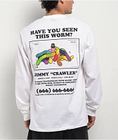A.LAB Who Is He Long Sleeve White T-Shirt
