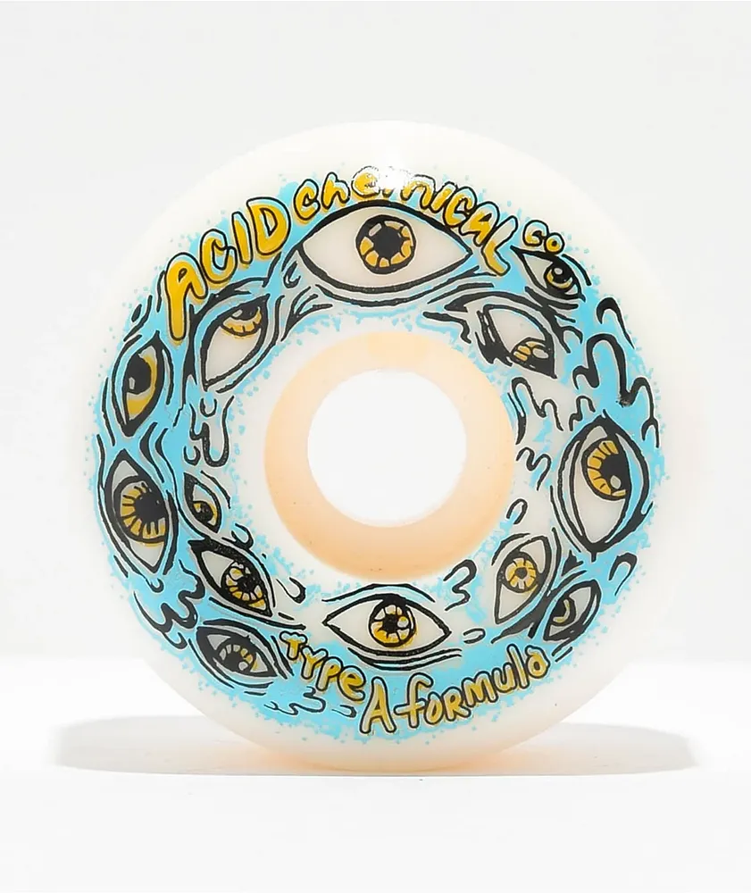 ACID Chemical Co. Eyes White 56mm Skateboard Wheels