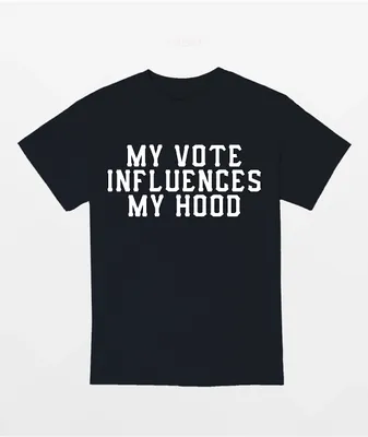 AIE My Vote Influences Black T-Shirt