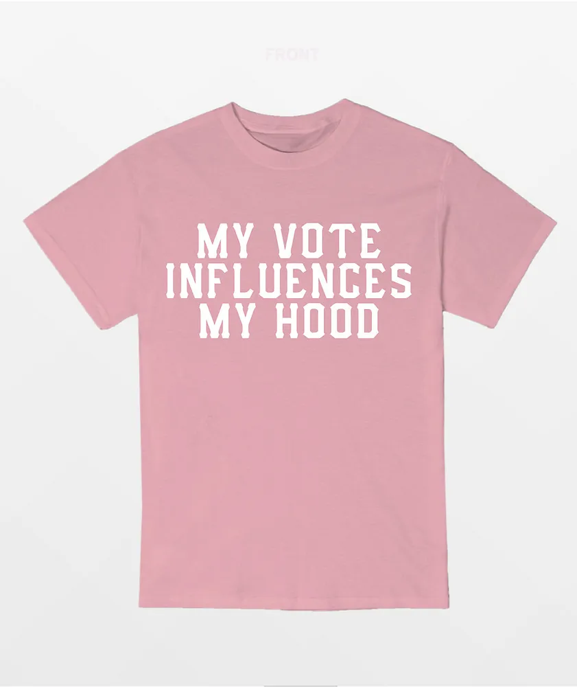 AIE My Vote Influences Pink T-Shirt