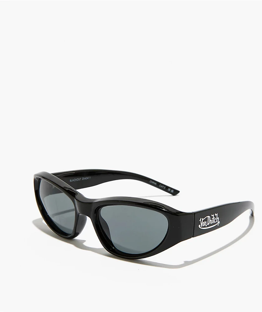 AIRE x Von Dutch Blackout Black & Smoke Mono Sunglasses