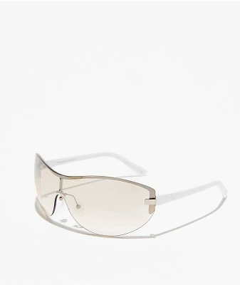 AIRE x Von Dutch Bombshell Silver & White Sunglasses