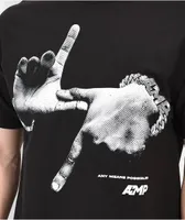AMP Bolt Hands Black T-Shirt