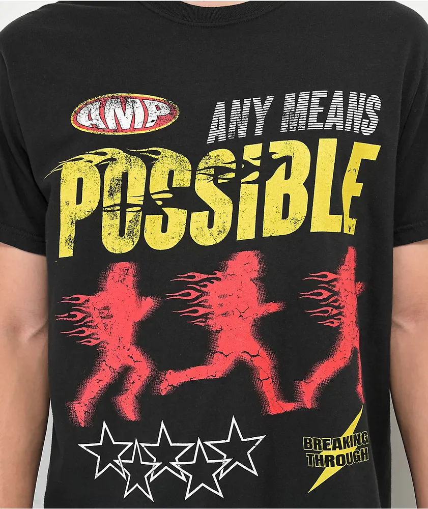 AMP Chase Black Wash T-Shirt