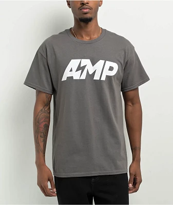 AMP Logo Grey T-Shirt 