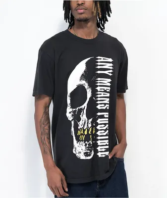 AMP Skull Black Wash T-Shirt