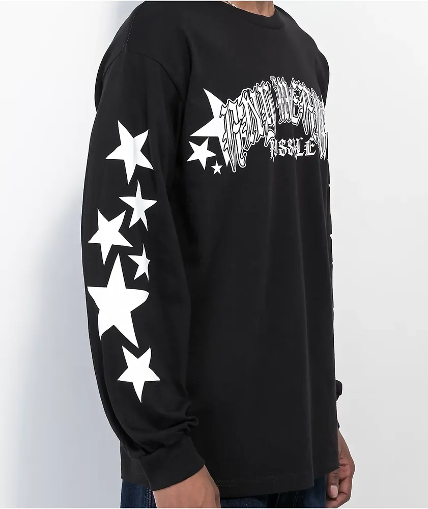 AMP Stars Black Long Sleeve T-Shirt