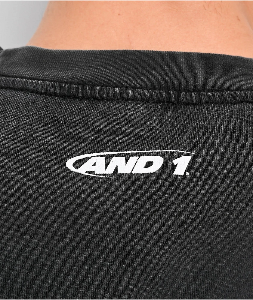 AND1 Missing Game Washed Black T-Shirt