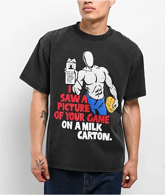 AND1 Missing Game Washed Black T-Shirt
