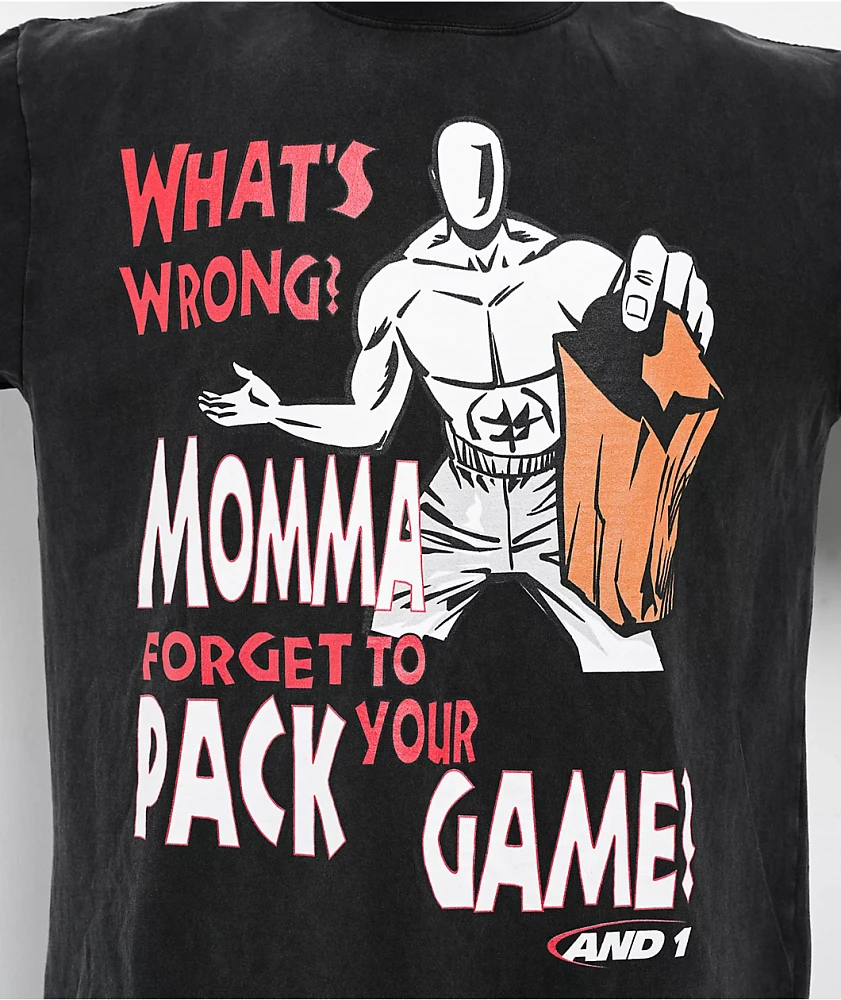 AND1 Momma Pack Washed Black T-Shirt