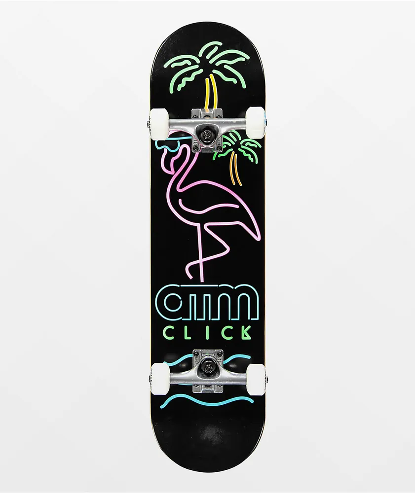 ATM Neon Flamingo 8.0" Skateboard Complete