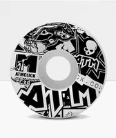 ATM Sticker 52mm 99a White Skateboard Wheels