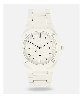AURA Polycarbonate Milk Analog Watch