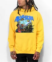 Above The Norm Crash Landing Yellow Hoodie