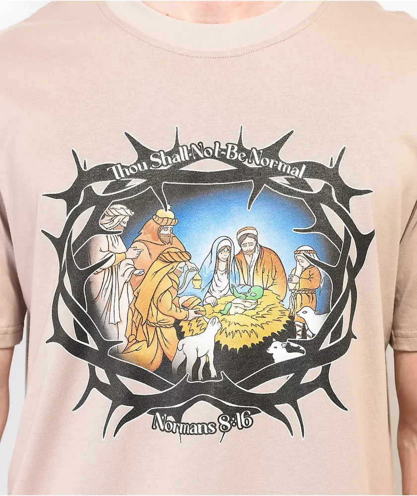 Above The Norm Normans 8:16 Tan T-Shirt