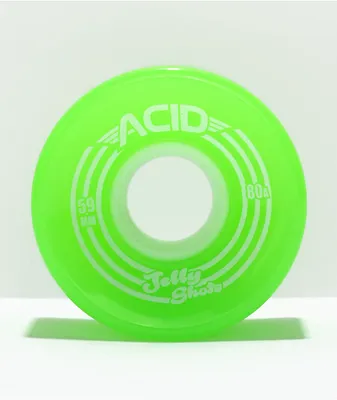 Acid Jelly Shots 59mm 80a Green Skateboard Wheels