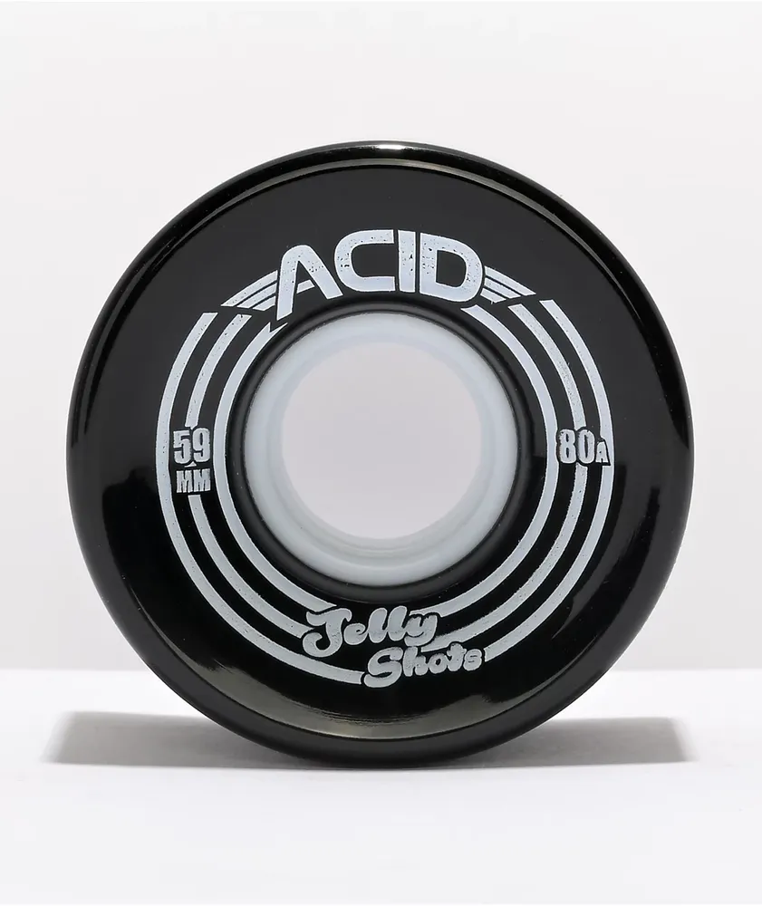Acid Jelly Shots 59mm 82a Black Skateboard Wheels