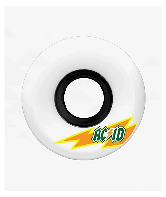 Acid Skaterade Funner Formula 56mm 86a White Cruiser Skateboard Wheels