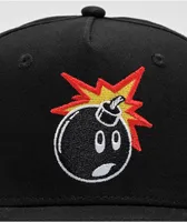 Adam Bomb Black Snapback Hat