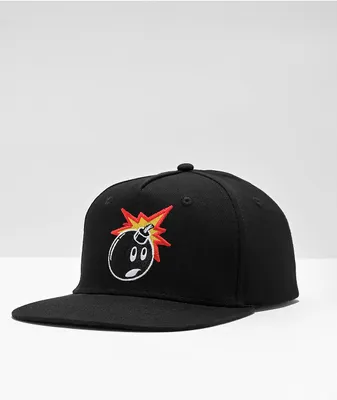 Adam Bomb Black Snapback Hat