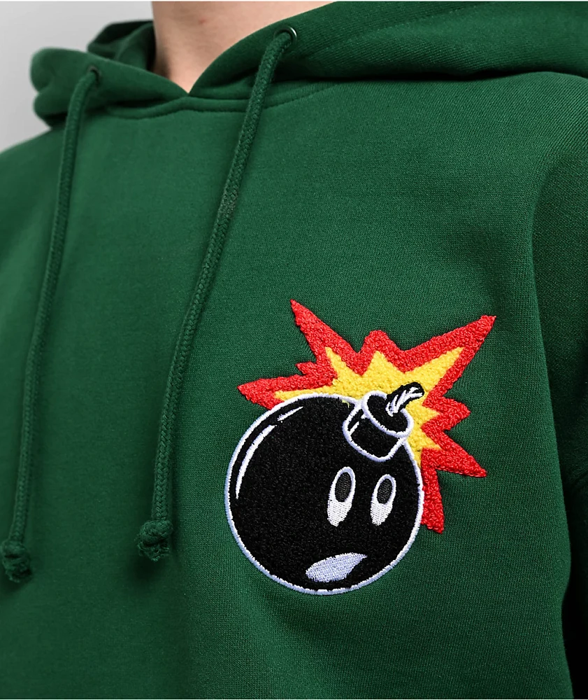 Adam Bomb Chenille Patch Green Hoodie