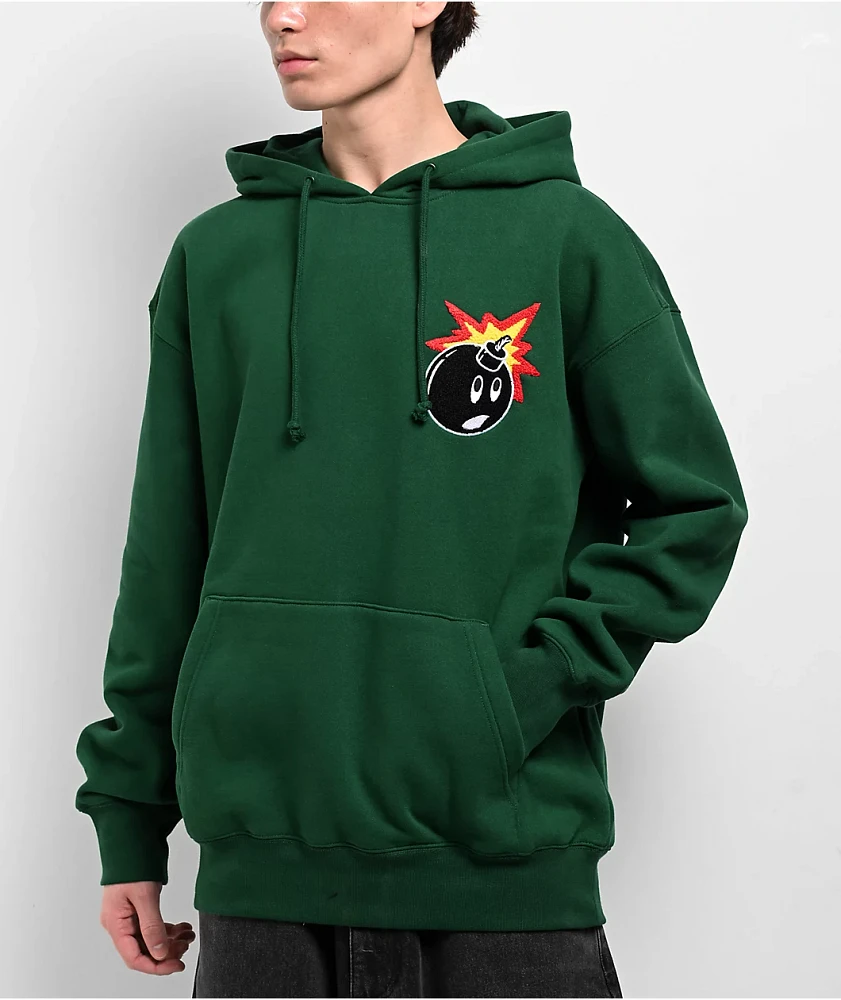 Adam Bomb Chenille Patch Green Hoodie