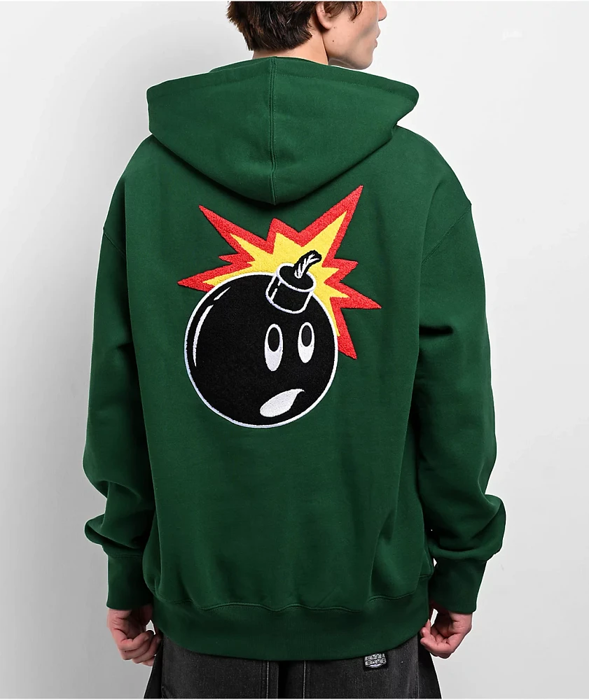 Adam Bomb Chenille Patch Green Hoodie