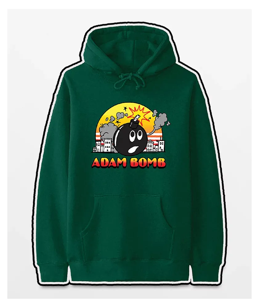 Adam Bomb City Green Hoodie