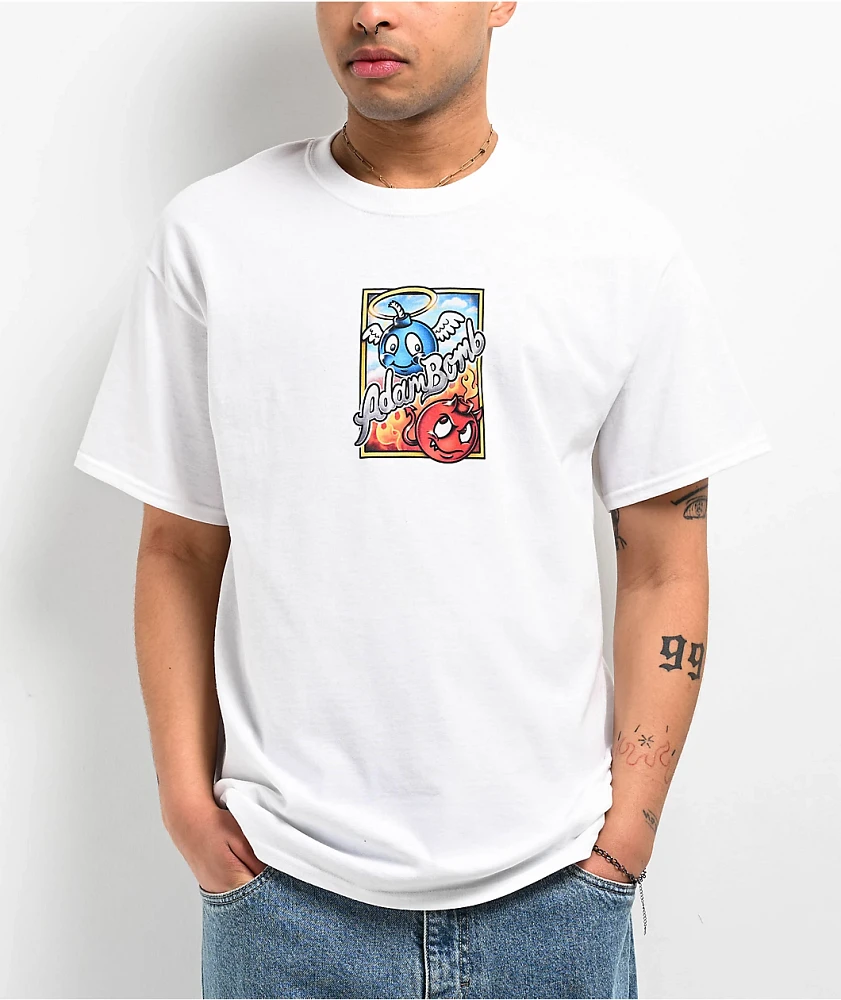 Adam Bomb Decisions White T-Shirt