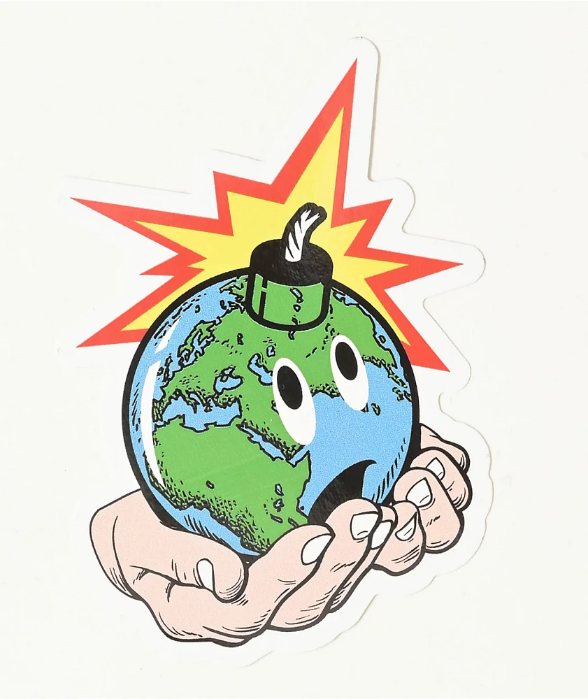 Adam Bomb Earth Bomb Sticker