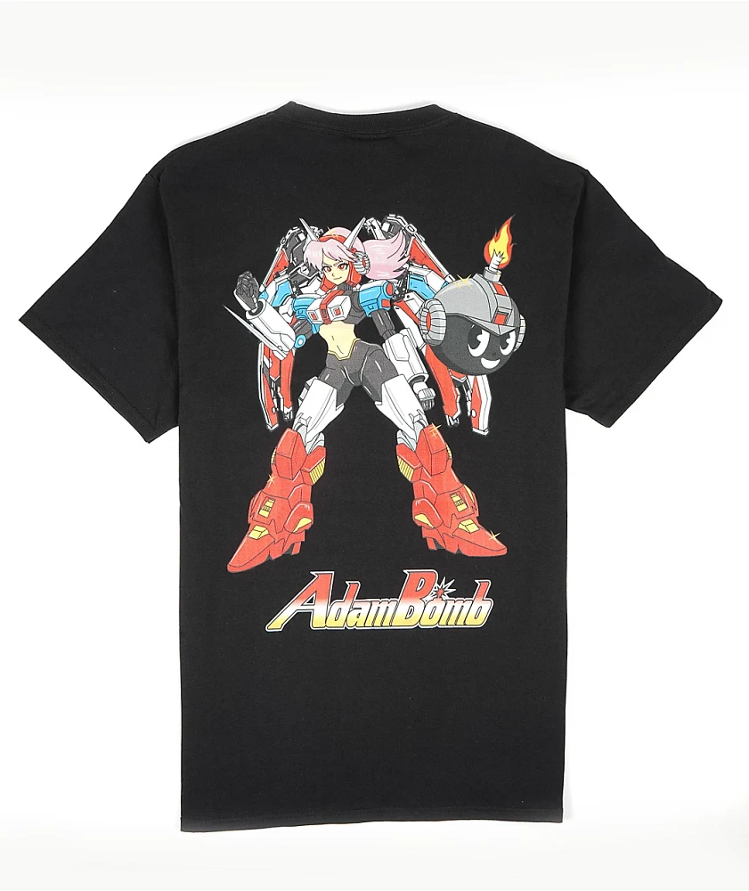 Adam Bomb Final Boss Black T-Shirt