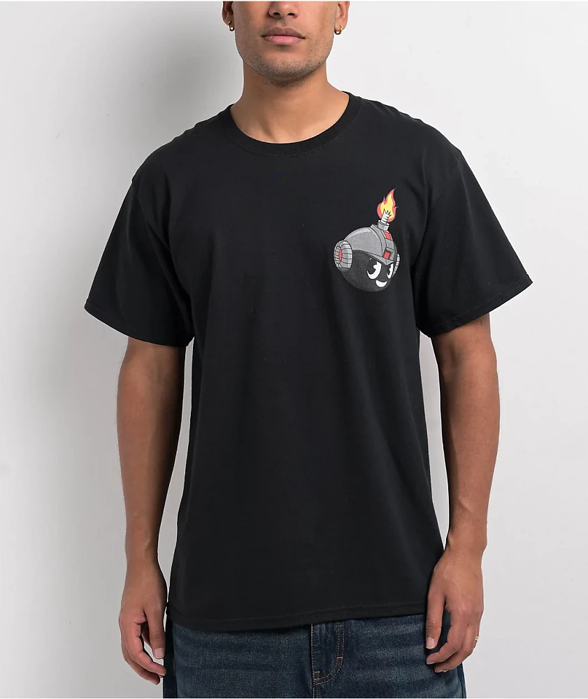 Adam Bomb Final Boss Black T-Shirt